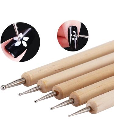 Yoezuo 5 Pcs Dotting Tools Nail Dotting Dual-ended Dotting Painting Pen Nail Art Point Drill Drawing Manicure Tool - Buy Online on GoSupps.com