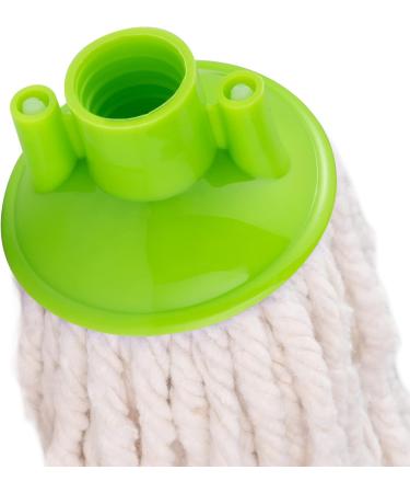 Jazooli 10-Pack Green Mop Heads Replacement for Wet & Dry Cleaning - Household and Commercial Use | Heavy Duty, Colour Coded Yarn Floor Mops - Buy Online on GoSupps.com