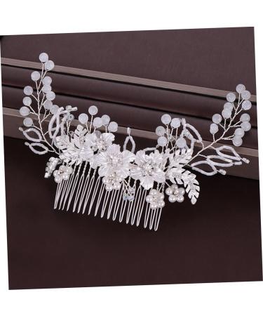 Beatifufu 1pc Flower Leaf Comb Hair Comb Alloy Hair Decor Fashion Hairpin Exquisite Headwear Handmade Hair Decor Hair Accessory - Buy Online on GoSupps.com