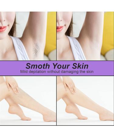 Crystal Hair Remover: Painless Exfoliation & Hair Removal Tool for Arms & Legs - Portable & Reusable (Purple) - Buy Online on GoSupps.com
