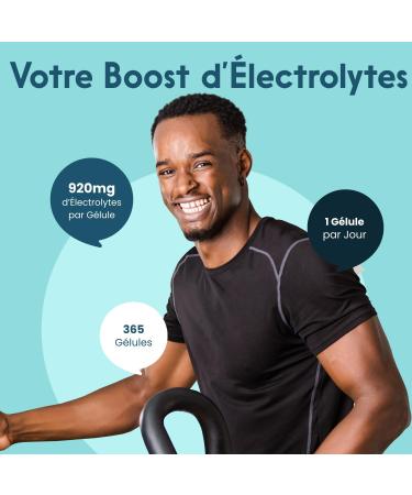 Electrolytes Hydratation Complexe - 365 G lules - Haute Biodisponibilit avec Chlorure Potassium Calcium Magnesium Sodium - Vegan et Produit en Allemagne - Electrolyte Supplement - Buy Online on GoSupps.com