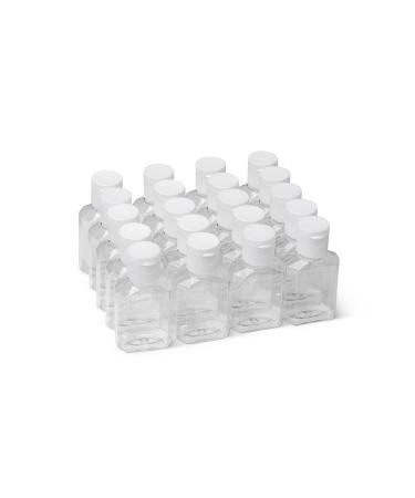 MHO Containers | Clear, Refillable Flip-Top Bottles | BPA/Paraben-Free, 1 fl oz (30 mL)  Set of 20 1 Ounce