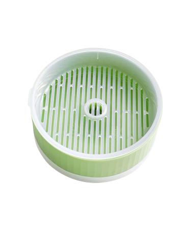 Anulely cat grass plant container for indoor cats-planting box without earth |Removable earth-free Sprouter tray grass box for cats dogs and other pets home decoration green