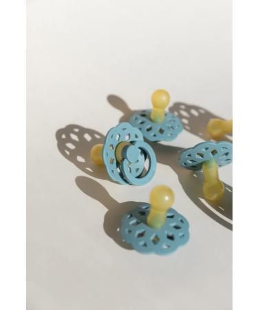 BIBS Boheme Soother 2-Pack. BPA Free Dummy Pacifier Symmetrical Nipple. Natural Rubber Latex Made in Denmark. 6-18 Months (Pack of 2) Baby Blue/Island Sea - Buy Online on GoSupps.com