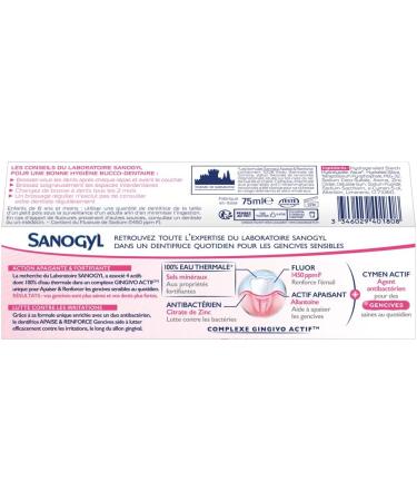 Sanogyl Toothpaste Soothes and Strengthens Gums 75 ml - Buy Online on GoSupps.com