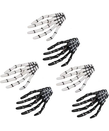 3 Pair Halloween Skeleton Hands Bone Hair Clips Delicate Punk Rock Horror Hair Clip for Women Girls Hair Accessories - Buy Online on GoSupps.com