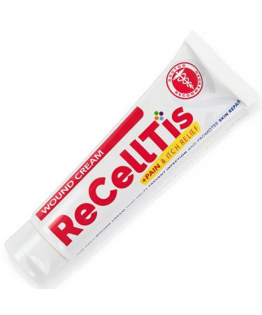 ReCellTis Antibacterial Wound Cream - 4X Faster Healing Pain & Itch Relief Infection Prevention Aids Pressure Sores Cuts Scrapes Burns 28g