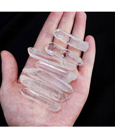 Room Decoration 50g Natural Clear Quartz Single Point White Crystal Rough Specimen for Home Decoration - Buy Online on GoSupps.com