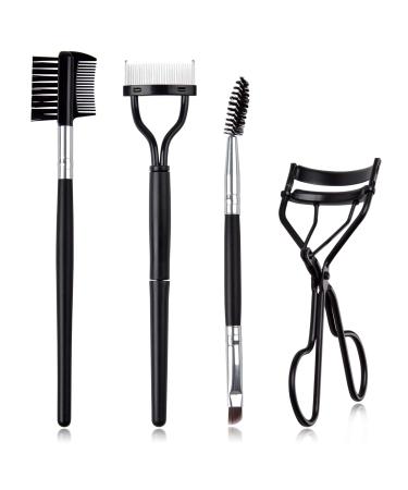 Eyelash Comb Lashes Curler EBANKU 4Pcs Eyebrow Brush Comb Eyelashes Separator Tool Double Ended Professional Eye Brow Spoolie Brush for Makeup Grooming 4 Picecs