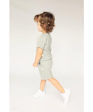 DreamBuy 20 Colours Ribbed Pyjama/Loungewear Unisex 5-6 Years Dove Grey - Baby, Boys, Girls, Women, Men - Buy Online on GoSupps.com
