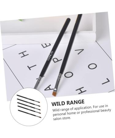 Baluue 10 Pcs Makeup Brush Makeup Eyeliner Brush Eyebrow Brush Makeup Eyeliner Wand Artificial Fiber Black - Buy Online on GoSupps.com