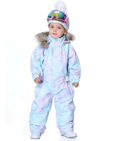 Bluemagic Kid's Baby One Piece Snowsuits Overalls Ski Suits Jackets Coats Jumpsuits Winter Outdoor Waterproof Snowboarding 6 Years Pnk Au