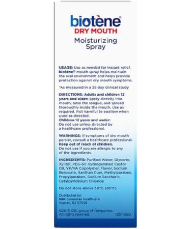 Biotene Moisturizing Gentle Mint Mouth Spray 1.5 oz - Pack of 5 | Hydrating Oral Care Solution - Buy Online on GoSupps.com