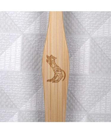 Azeeda Angry Tiger Bamboo Toothbrush | Eco-Friendly Dental Care | International Shipping Available - Buy Online on GoSupps.com
