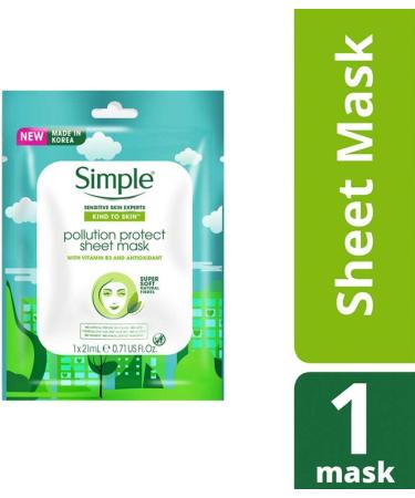 Simple Kind to Skin Pollution Protect Sheet Mask - Buy Online on GoSupps.com