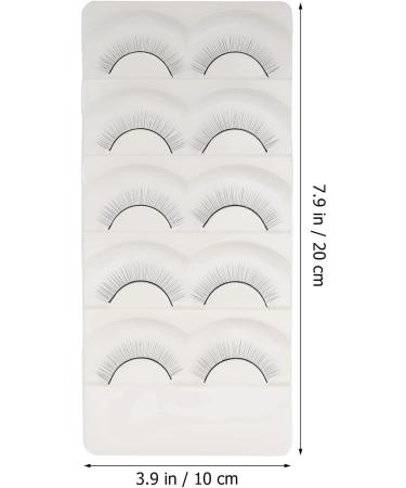 FRCOLOR 10 Pairs Fake eyelashes adhesives false eyelashes soft thick lashes handmade eye lashes artificial eyelashes reusable black eyelash lash extensions supplies extend fiber section - Buy Online on GoSupps.com