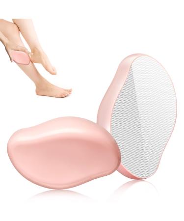 Crystal Hair Eraser for Hair Removal Device  Reusable Crystal Hair Remover for Women and Men  Painless Exfoliation Hair Removal Tool  Magic Hair Removal Epilator for Back Legs Arms. (Pink)