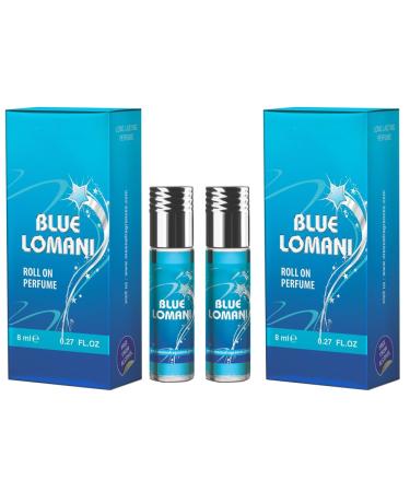 BlueQueen Fragrances Blue Lomani Roll On Perfume Attar Alcohol Free Long Lasting Perfume for Women and Men | Hypoallergenic Travel Size - 8Ml - Pack of 6 - Buy Online on GoSupps.com