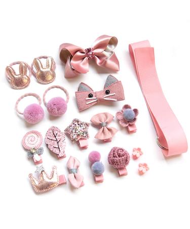 Buy Hcliptie 36-Piece Baby Girl Hair Clips | Cute Elastic Hair Ties & Loops | Perfect Hair Jewels for Little Girls - Buy Online on GoSupps.com