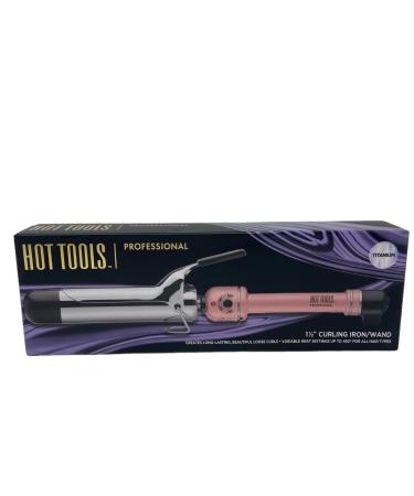 Hot Tools Professional 1 1/2" Titanium Curling Iron/Wand Pink