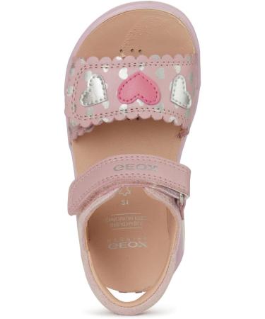 Geox Baby Girl's Sandal Delhi - Rose Silver (Size 7 UK Child) - Buy Online on GoSupps.com