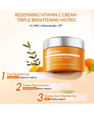 LANBENA Cr me claircissante la vitamine C pour homme et femme - Buy Online on GoSupps.com
