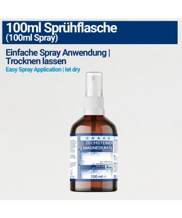  August Engelhardt Magnesium Oil Spray 100 ml Premium Quality (31%) 100% Zechstein Skin Massage Sport Muscle Relaxation - Buy Online on GoSupps.com