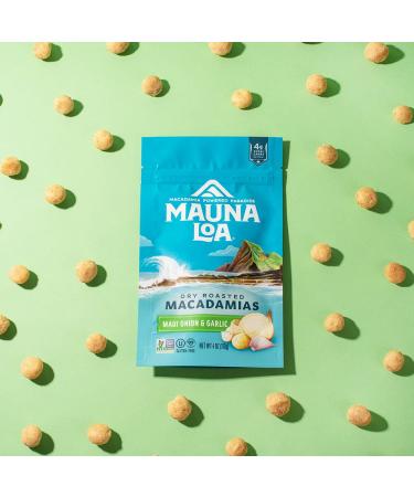 Mauna Loa Dry Roasted Macadamias - Maui Onion & Garlic 4 oz | Gourmet Snack - Buy Online on GoSupps.com