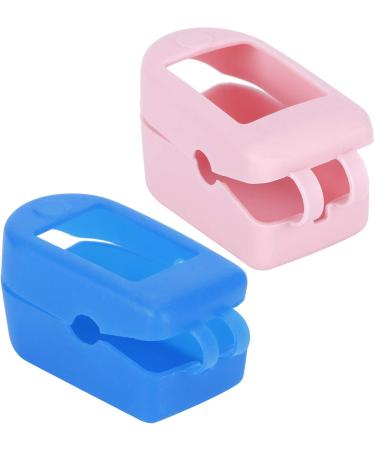 Ultimate Oximeter Covers - 2 Pack Portable Silicone Finger Tip Protection for Travel & Home - Blue & Pink - Buy Online on GoSupps.com