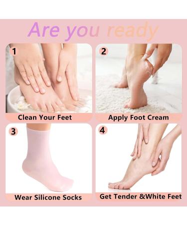 ZISHAN Silicone Moisturising Socks for Women Dry Skin Small Repairs Cracks & Moisturizes Feet - Buy Online on GoSupps.com