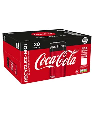 COCA-COLA Z ro Boisson gazeuse aux extraits v g taux sans sucres 20 x 33 cl