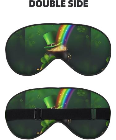 Adjustable Double-Sided St. Patrick's Day Sleep Mask - Soft Eye Covers for Perfect Shading & Reduced Eye Edema - Buy Online on GoSupps.com