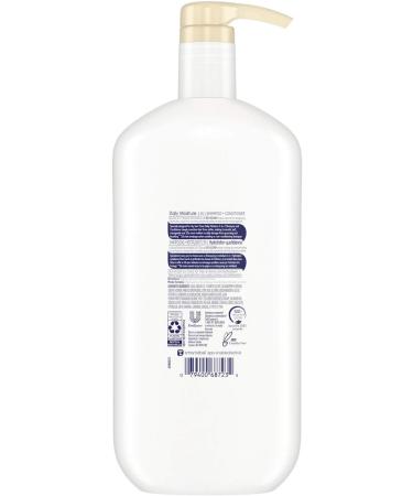 Dove Daily Moisture Shampoo hydrates and nourishes dry hair for up to 5x smoother hair 950 ml & Daily Moisture Conditioner with Bio-Nourish Complex moisturizes and nourishes dry hair 750 ml 950 ml (Pack of 1) Daily Moisture + Moisture Conditioner - Buy Online on GoSupps.com