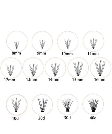 Shop 5 Rows Natural Soft Thick Cluster False Lashes | 10D/20D/30D/40D Mink Volume Eyelashes | Eye Extension Makeup Tool - 13mm 0.07mm-C-40D - Buy Online on GoSupps.com