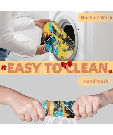 Tropical Landscape Beard Bib Apron - Hair Catcher for Men | Perfect Father's Day & Anniversary Gift - Buy Online on GoSupps.com