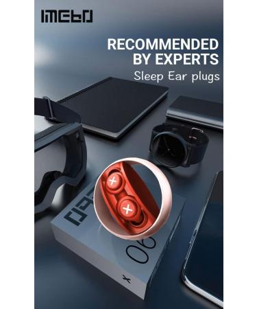 Silicone Reusable Ear Plugs for Sleeping, Noise Reduction - Soft Sound Blocking Earplugs for Concerts, Work, Travel - Red - Buy Online on GoSupps.com