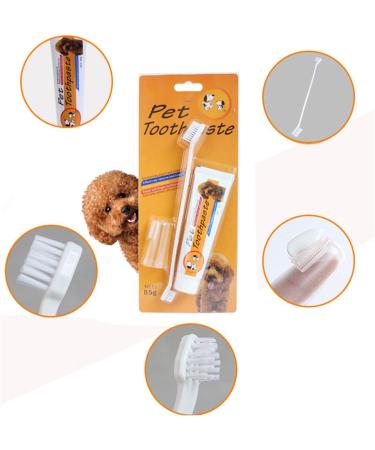 Pethouzz Dog Toothpaste 3-oz with Toothbrush Soft Pet Toothbrush For The Dental Care of Your Dog - Buy Online on GoSupps.com