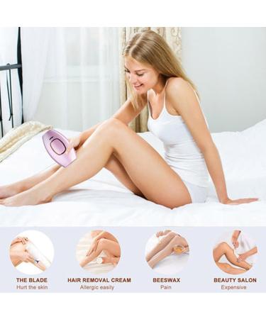 PureGlow Hair Removal IPL Hair Removal Device Permanent Hair Removal Device with 5 Energy Levels Painless Hair Removal for Women and Men Hair Remover for Facial Legs Arms Body (White) - Buy Online on GoSupps.com
