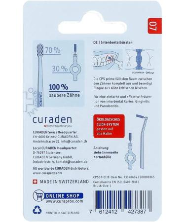Curaprox CPS 07 Prime Interdental Brushes - 8 Pack for Optimal Oral Care | International Shipping Available - Buy Online on GoSupps.com