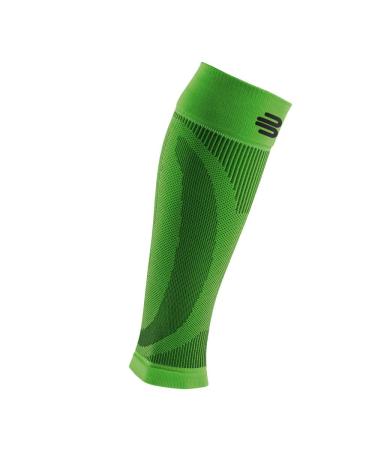 BAUERFEIND Calf Bandage Compression Sleeves Lower Leg 1 Pair Leg Warmers Unisex Green L Long