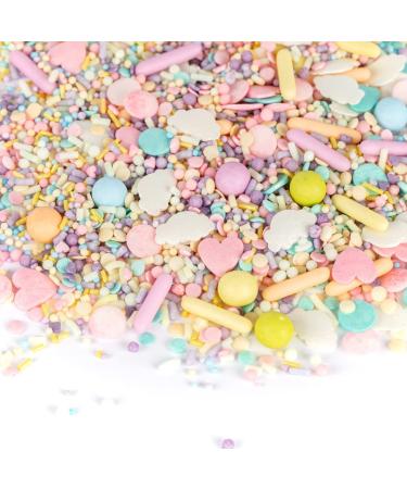Super Sprinkle Pastel Carousel | Pink Sugar Sprinkles for Cake Decoration | EU Ingredients | 180g Pastel Colors Decor - Buy Online on GoSupps.com