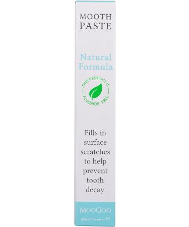 MooGoo Moothpaste - Natural Whitening Toothpaste for Adults & Kids | Fluoride-Free Vegan Non-Toxic SLS-Free Remineralizes & Removes Plaque - Buy Online on GoSupps.com