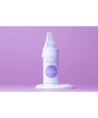 Balance Me Pre & Probiotic Radiance Cream | Vegan Face Moisturizer with Hyaluronic Acid & Squalane | All Skin Types | 50ml | Made in UK - International Shipping - Buy Online on GoSupps.com