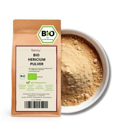 Kamelur Bio Hericium Powder 100g - Lion's Mane Mushroom Powder without Additives, Asian Foods - Organic Mushrooms from Controlled Organic Farming