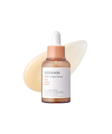 mixsoon PDRN Collagen Serum -Firming Hydrating and Revitalizing for Face Lightweight Peptide Hydrating Moisturizer 30ml / 1.01 fl.oz. Korean Glass Skin Care
