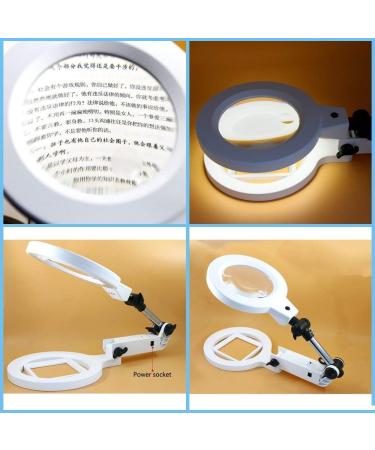 Magnifying Glasses for Hobbies Reading Magnifier Illuminated Magnifying Glass Foldable LED Sub-Lens USB Powered Magnifying Glass Can Be Used to Read Newspapers Repair Machines Vision - Buy Online on GoSupps.com