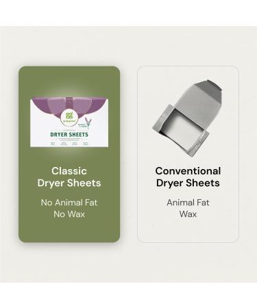 Grab Green Lavender Vanilla Dryer Sheets - 160 Compostable Sheets for Softness & Static Reduction - Plant & Mineral Based - Buy Online on GoSupps.com