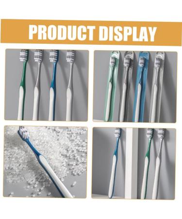 Minkissy Travel Toothbrush Set - 8 Portable Bristle Brushes for Men | Lightweight Hard Plastic Perfect for Camping & Household Use - Buy Online on GoSupps.com