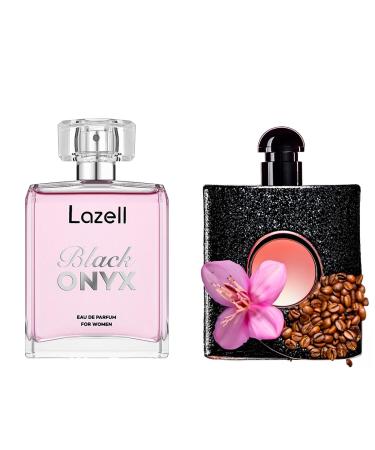 Lazell Black Onyx For Women | Impression by Arm. Acqua Di Gioa | Eau De Parfum 3.4 Fl Oz |Vanilla Floral Flower Fragrance | European oncentrated Scent Lasts 6-9 Hours Y. Black Opi Impression for Woman