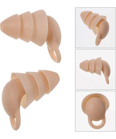 Soft Silicone Anti-Noise Earplugs for Sleeping & Travel | Sound Insulation Hearing Protection - Ivory - Buy Online on GoSupps.com